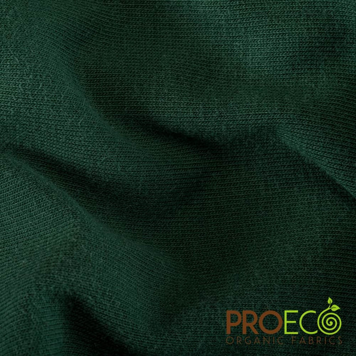 ProECO® Stretch-FIT Organic Cotton Jersey Silver Fabric Evergreen Used for Cheer Uniforms