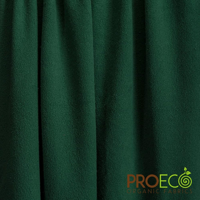 ProECO® Stretch-FIT Organic Cotton Fleece Silver Fabric Evergreen Used for Dish mats