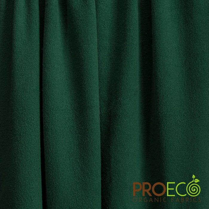 ProECO® Stretch-FIT Organic Cotton Fleece Fabric Evergreen Used for Grocery bags