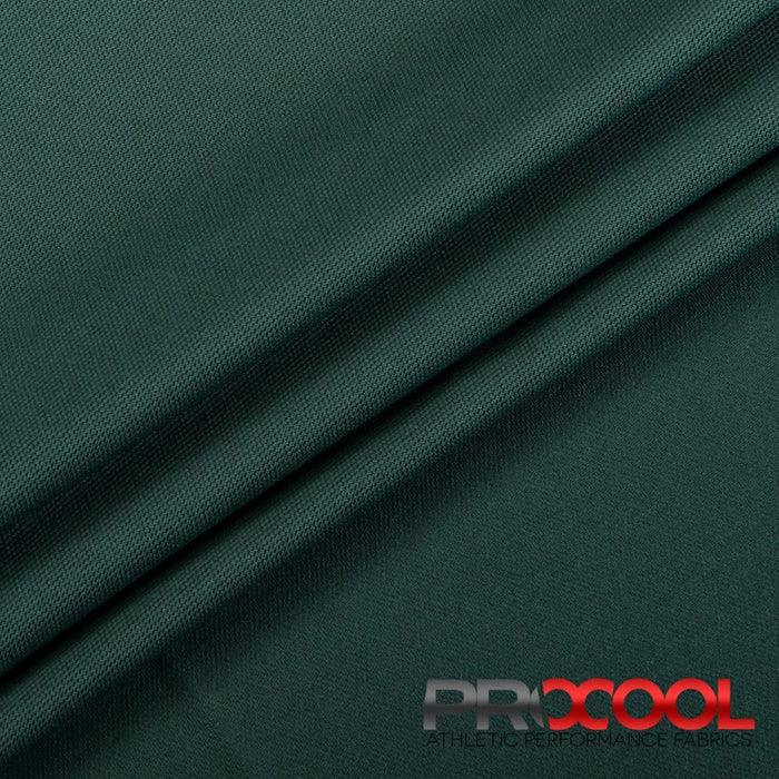 Introducing ProCool® Dri-QWick™ Sports Pique Mesh Silver CoolMax Fabric (W-529) with Medium-Heavy Weight in Deep Green for exceptional benefits.