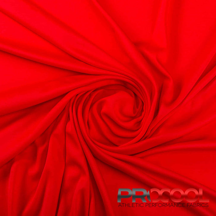 Discover the functionality of the ProCool® Performance Interlock CoolMax Fabric (W-440-Rolls) in Red. Perfect for Bicycling Jerseys, this product seamlessly combines beauty and utility