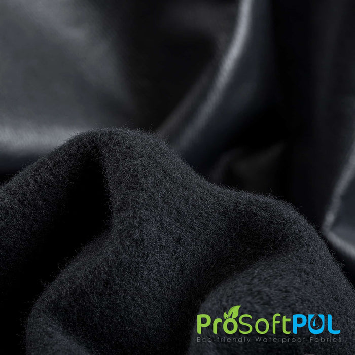 ProSoft® Premium Fleece Waterproof Eco-PUL™ Silver Fabric Black Used for Baby Swaddles