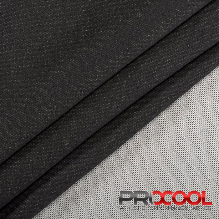 ProCool® TransWICK™ Supima Cotton Sports Jersey Silver CoolMax Fabric Black Used for Gowns