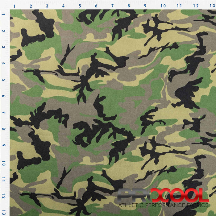 Versatile ProCool® Performance Interlock Silver Print CoolMax Fabric (W-624) in Hunter Camo for Face Masks. Beauty meets function in design.