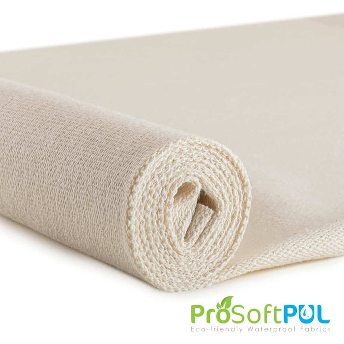 ProSoft FoodSAFE® Organic Cotton French Terry Waterproof PUL Fabric Natural Used for Beanies